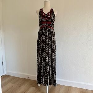 Ecote UO Urban Outfitters Embroidered Maxi Dress